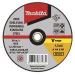 Disco de corte extrafino inoxidable 125 mm x 1.6 mm Makita P-53051